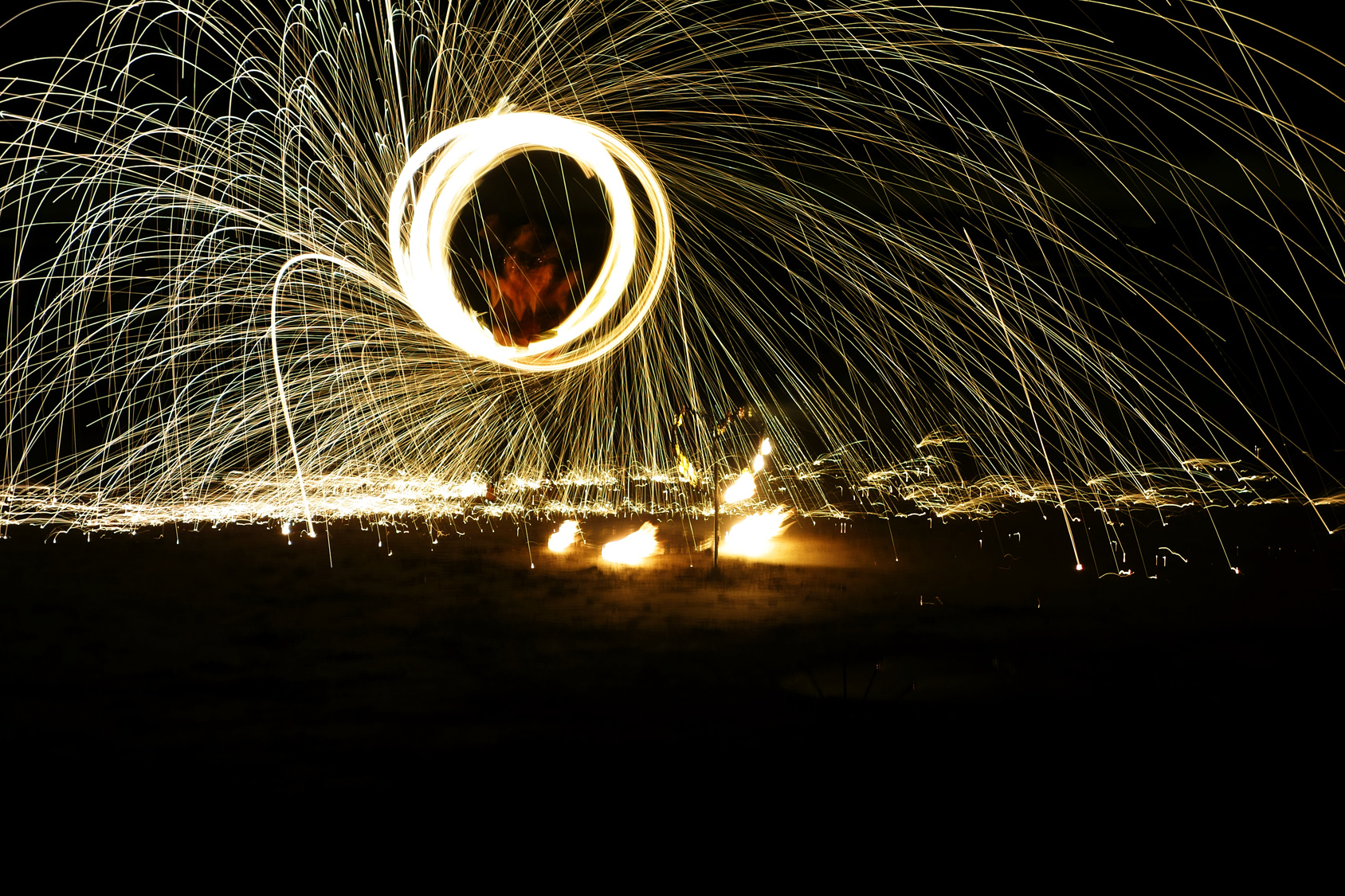 Celebrations over harbor